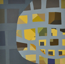 Left feild,2011,acrylic on linen,14 x 14